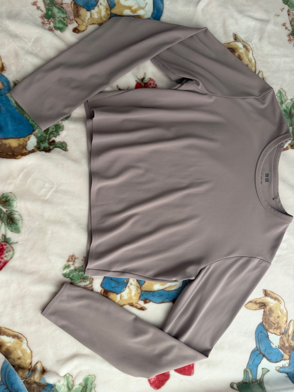 Women's Long Sleeve Seamless Top - Taupe